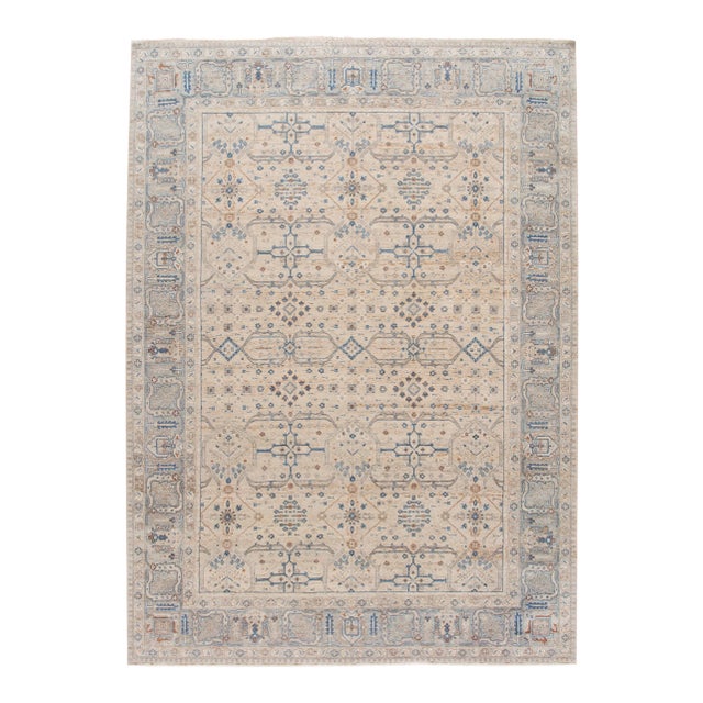 21st Century Contemporary Wilton Indian Wool Rug For Sale