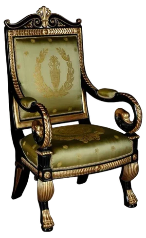 20th Century Empire Style Napoleonic Swan Armchair