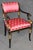 Wood Pair of Hollywood Regency Style Ebonized & Gilt Armchairs by Karges For Sale - Image 7 of 14