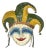 Mexican Papier Mache Payaso Jester Mask signed Orozco c. 1950s For Sale
