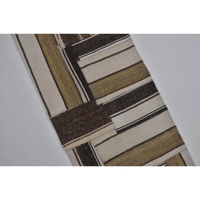 Vintage Handwoven Decorative Hallway Kilim Runner For Sale In Phoenix - Image 6 of 10
