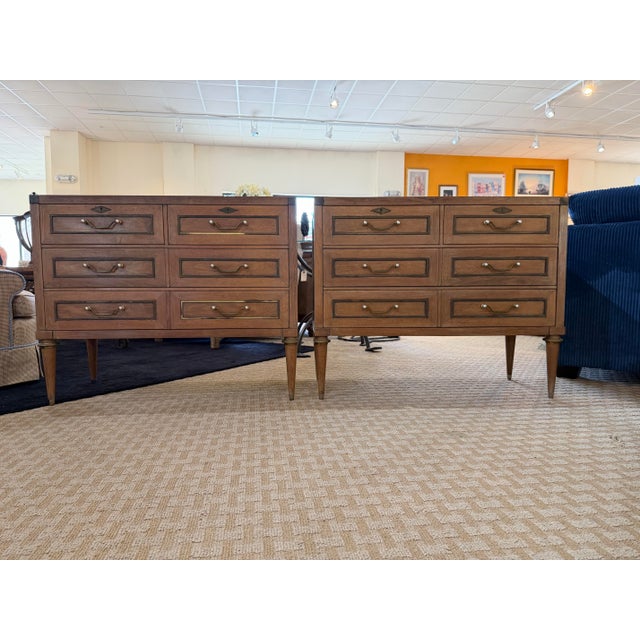 Add a touch of timeless European elegance to your bedroom or living space with this exceptional pair of vintage Italian...