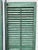 Metal Antique American Green Farmhouse Shutter 19th C Architectural Salvage- Set of 3 For Sale - Image 7 of 9