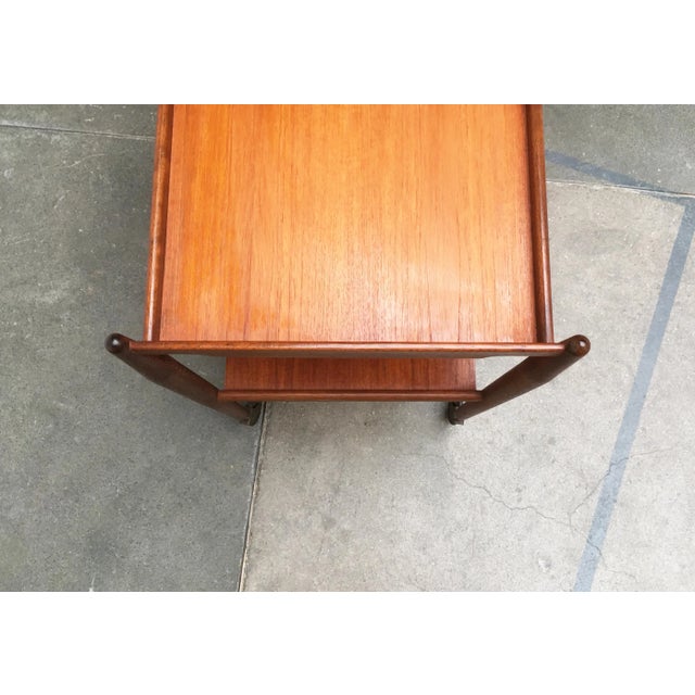 Mid-Century Teak Serving Cart For Sale - Image 6 of 18
