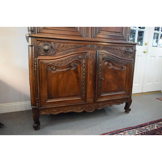18th-Century Country French Buffet a Deux Corp For Sale - Image 10 of 12