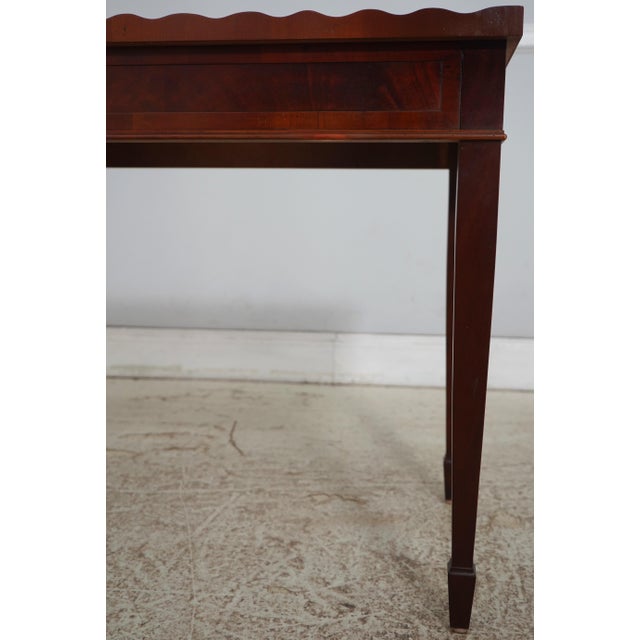 Hekman Flame Mahogany Occasional Tea Table For Sale - Image 10 of 17