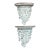 Vintage Carved Wood Grape Wall Brackets - Pair For Sale