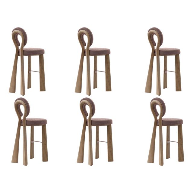 Mary Bar Chairs by Ottiu, Set of 6 For Sale