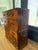 A remarkable and highly decorative Japanese Meiji Period stacking tansu chest crafted from richly figured keyaki (Japanese...