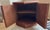 Chinese Carved Hexagonal End Table Cabinet With Glass Top For Sale - Image 4 of 9
