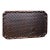 Vintage Rosewood Tea Tray - Carved Woven & Bamboo Motif For Sale