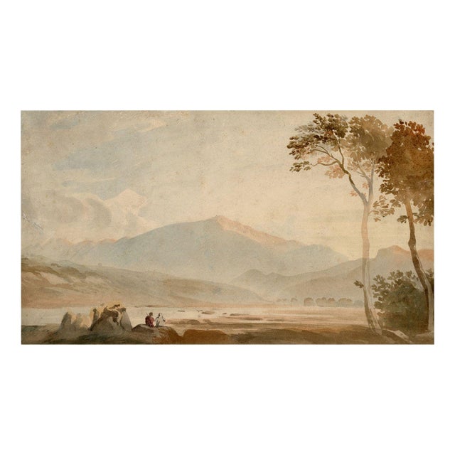 John Varley OWS, Snowdon, Wales, Early 19th Century, Watercolour For Sale
