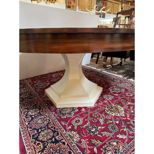 Ruby Living Rigley Pedestal Extension Dining Table, 60 Inches For Sale In San Francisco - Image 6 of 12
