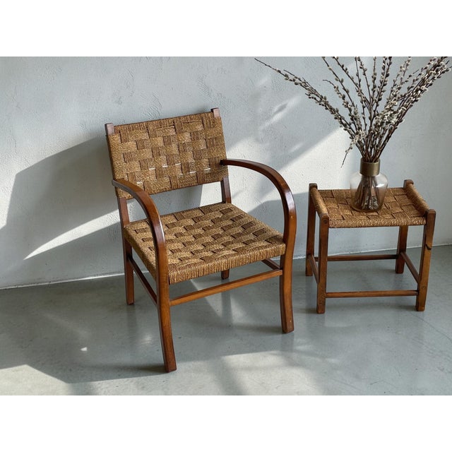 Brutalist Bauhaus Rope Armchairs from Erich Dieckmann, Germany, 1930s For Sale - Image 9 of 15