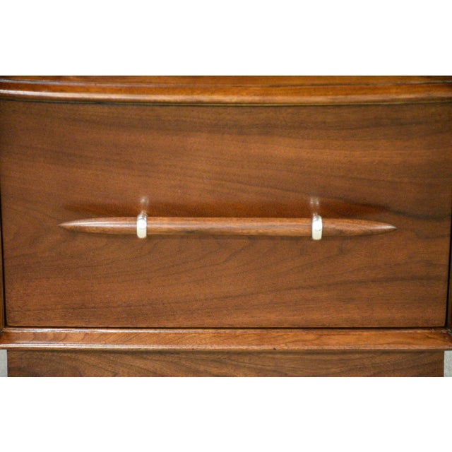 1950s Refinished Robsjohn Gibbings for Widdicomb Nightstand For Sale - Image 9 of 10