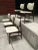 Off-white Mid-Century Modern Thonet Style Walnut & Vinyl Dining Chairs by Shelby Williams - Set of 5 For Sale - Image 8 of 13