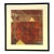 C1979 Original Steven Sorman (American 1948-Present) Mixed Media Framed Collage 'Untitled Red' For Sale