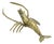 Vintage Brass Shrimp Scampi Figurine, 1960s For Sale