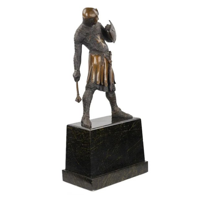 Metal Antique Bronze Sculpture, 1890s For Sale - Image 7 of 8