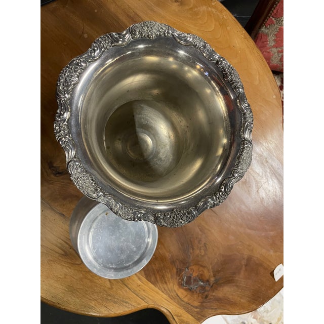 1920s Vintage Silver Metal Cooler, 1928 For Sale - Image 5 of 8
