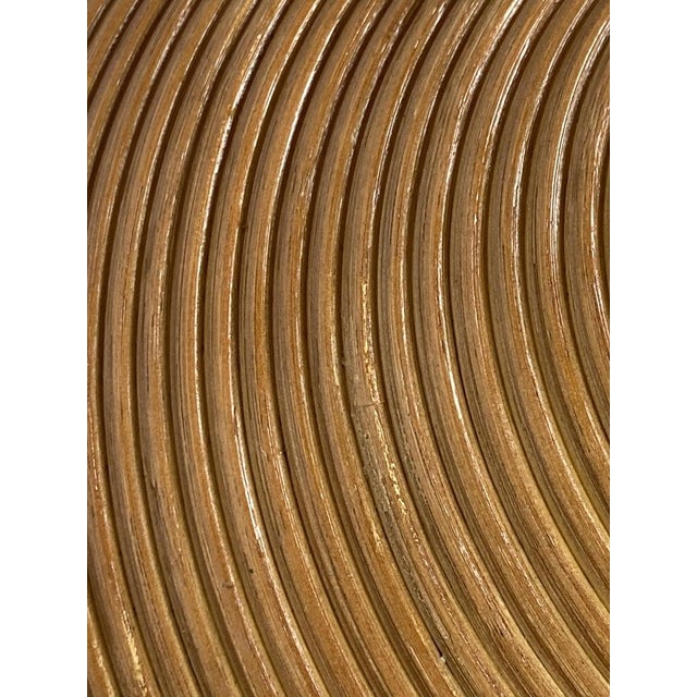 Pencil Split Reed, Rattan, Bamboo & Brass Pendant Lamp, 1970s For Sale - Image 9 of 17