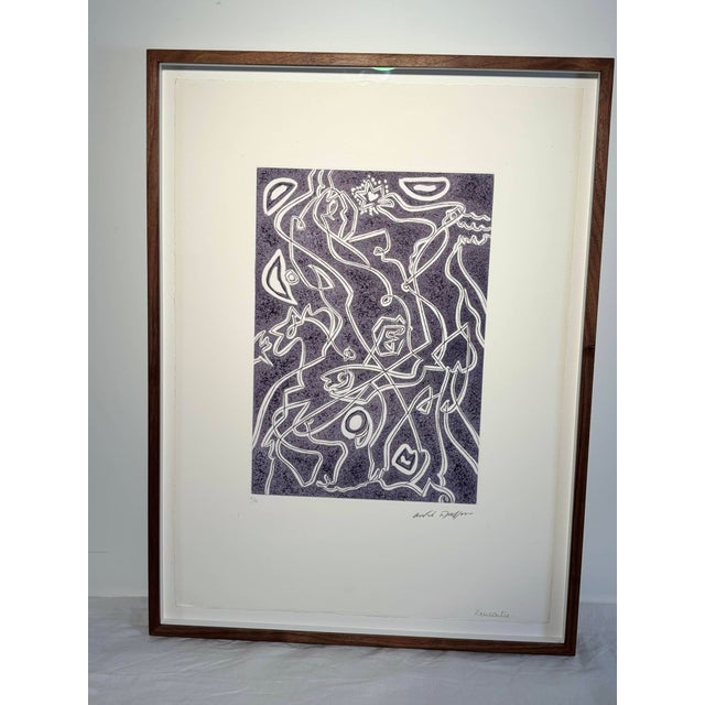 André Masson, Meeting, Original Signed Print, 1975, Framed For Sale - Image 9 of 12