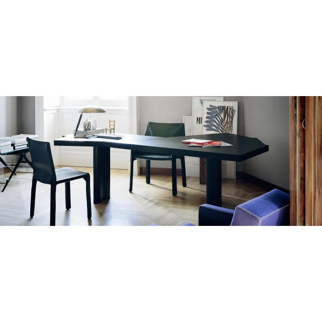 Not Yet Made - Made To Order Ventaglio Wood Stained Black Table by Charlotte Perriand for Cassina For Sale - Image 5 of 7