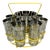 Mid-Century Modern Lusterware Highball Set With Ice Bucket For Sale