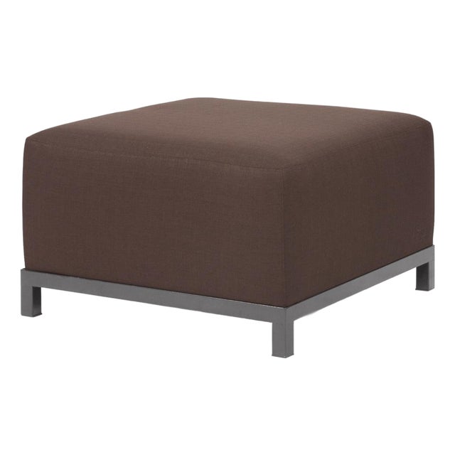 Axis Ottoman Sterling Chocolate Titanium Frame For Sale