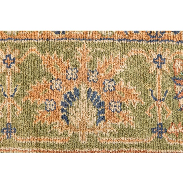 Textile Antique Turkish Oushak Rug For Sale - Image 7 of 10