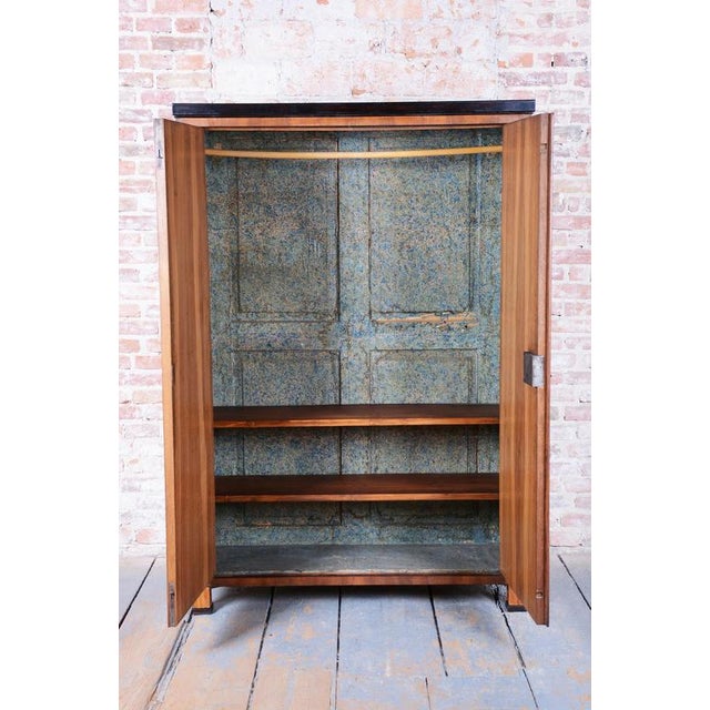 Biedermeier Two-Door Wardrobe in Walnut, Czech, 1830s For Sale - Image 13 of 18