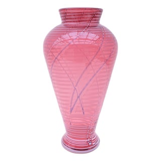 Murano Glass Vase by Michelotto, 1980s For Sale