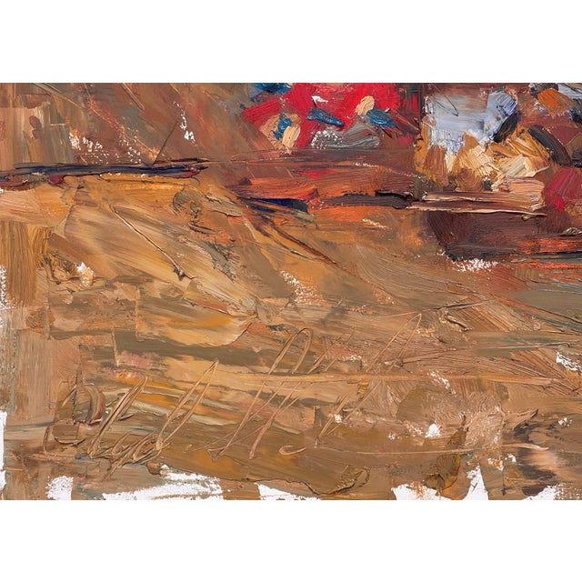 Early 21st Century Run for the Roses by Clyde Steadman | Oil on panel depiction of horse racing scene. For Sale - Image 5 of 5