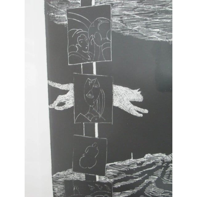 Black George Johanson Signed Framed Limited Edition Print Artist Waiting for an Idea For Sale - Image 8 of 8