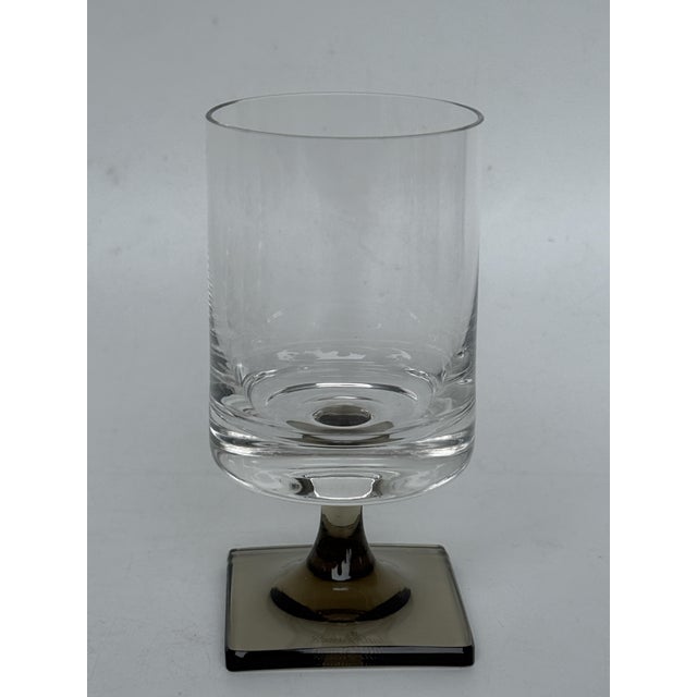 Mid-Century Modern Berlin Smoke Foot Wine Glass by Georg Jensen for Rosenthal Studio Line, 1960s, Set of 6 For Sale - Image 3 of 6