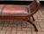 Large Brown Leather Window Bench For Sale - Image 6 of 9