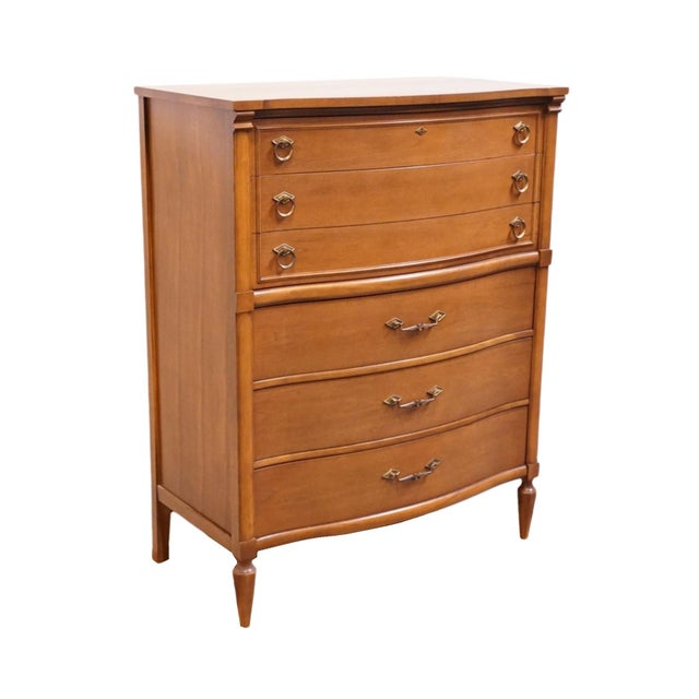 Bassett Bassett Furniture Centura Collection Solid Cherry Traditional Neoclassical 38" Chest of Drawers 9-4132 For Sale - Image 4 of 14