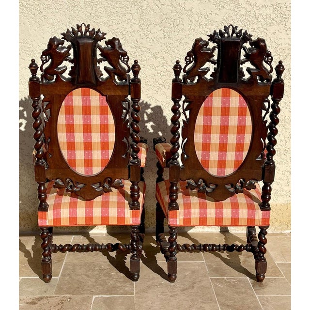 Louis XIII Armchairs and Chairs, Set of 4 For Sale - Image 17 of 18