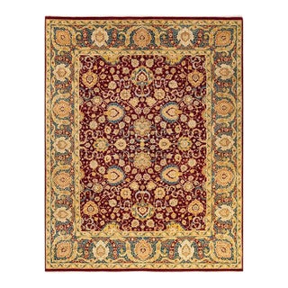 Mogul, One-of-a-Kind Hand-Knotted Area Rug in Red, 8' 0" x 10' 3" For Sale