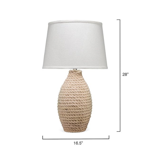 Coastal Lifestyle by JY Rope Rope Table Lamp For Sale - Image 3 of 5