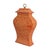 Traditional Williamsburg for Port 68 Richmond Damask Coral Jar For Sale - Image 3 of 8