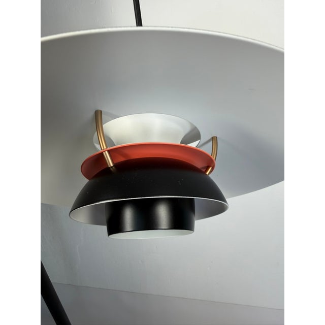 Rare pair of original ph 5 mini pendant lamps designed by poul henningsen for louis poulsen, presented in the special...