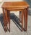 Mid-Century Modern 1950s Brandt Fine Furniture Refinished Genuine Mahogany Nesting Tables For Sale - Image 3 of 8