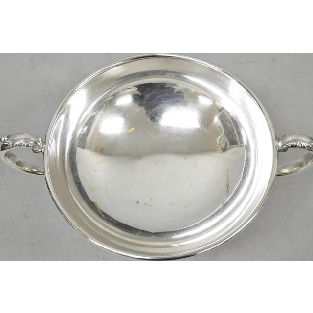 Metal Vintage Rs Co Sheffield Silver Plated Trophy Cup Pedestal Compote Fruit Bowl For Sale - Image 7 of 13