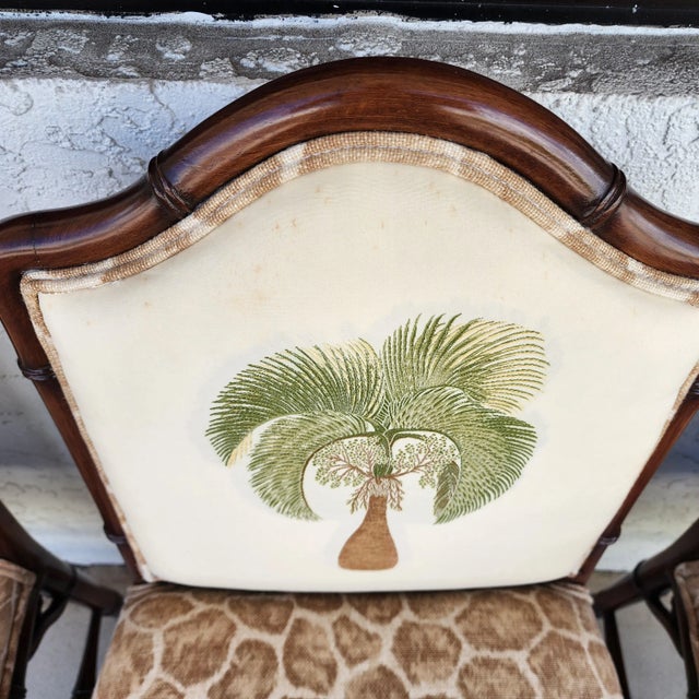 Vintage Chinese Chippendale Dining Chairs Bamboo Set of 8 For Sale - Image 16 of 18