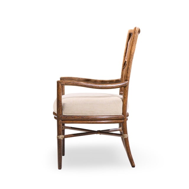 Barbara Barry for Baker Script Rattan Dining Chairs - Set of 6 For Sale - Image 9 of 11