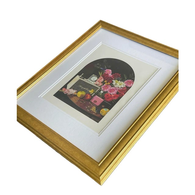 Black Authentic Gucci Lithograph Framed For Sale - Image 8 of 8