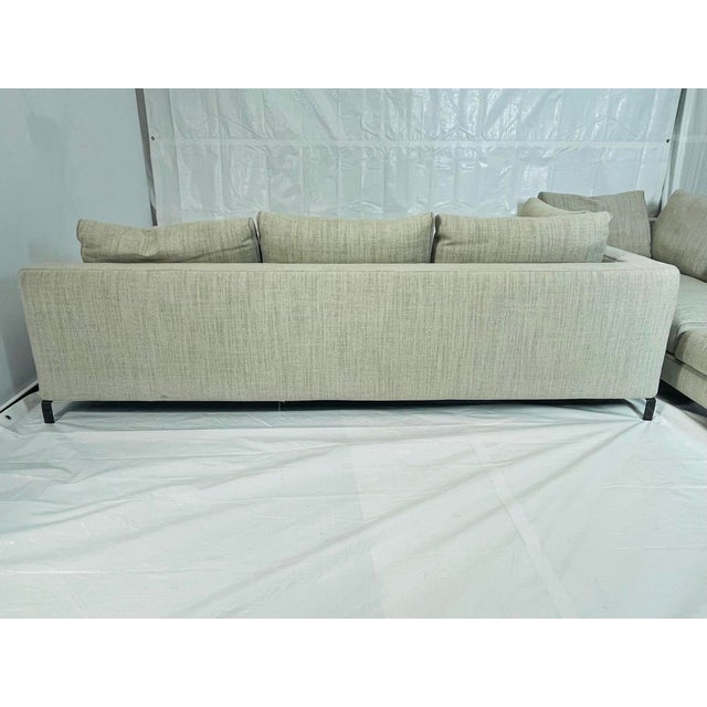 Two-Piece Sectional Sofa by Antonio Citterio for B&b Italia, Italy Modern For Sale In Los Angeles - Image 6 of 18