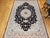 Persian Fine Tabriz Rug, Hand-Knotted Wool & Silk, Floral Pattern, Black & Ivory, 7x10 For Sale - Image 3 of 18