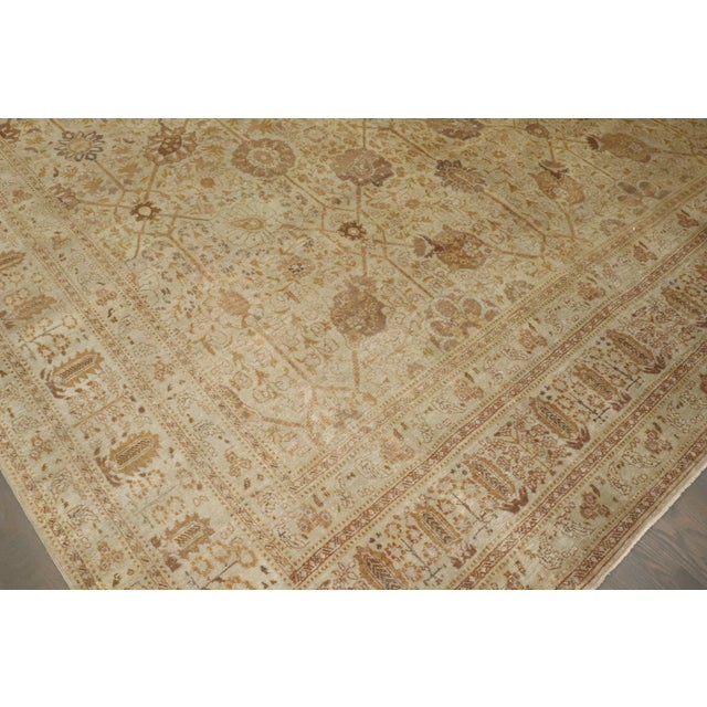 Antique Zabihi Collection Persian Tabriz Carpet - 9'2" x 12'3" For Sale In New York - Image 6 of 10